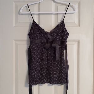 Spaghetti  strap V-neck womens camisole  blouse